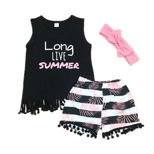 Long Live Summer Sleeveless Tank and Patterned Short Set