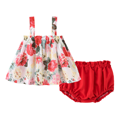 Colorful Camisole and Elastic Shorts Sets (Available in Various Designs)