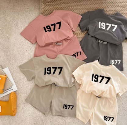 '1977' Boys Short Set