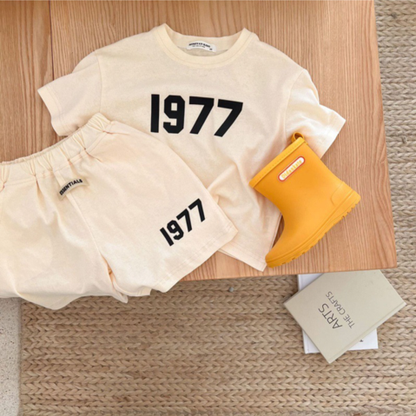 '1977' Boys Short Set